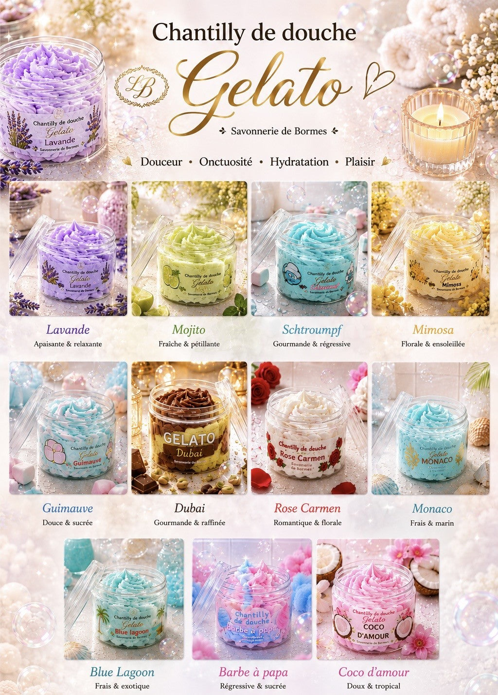 Chantilly douche 100g