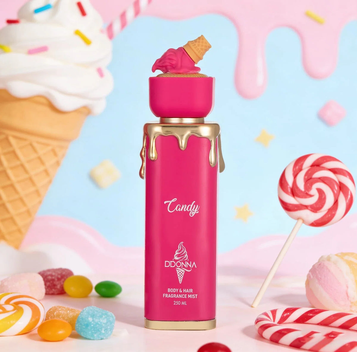 Brume Parfumée Corps & Cheveux Candy 250 ml D’Donna