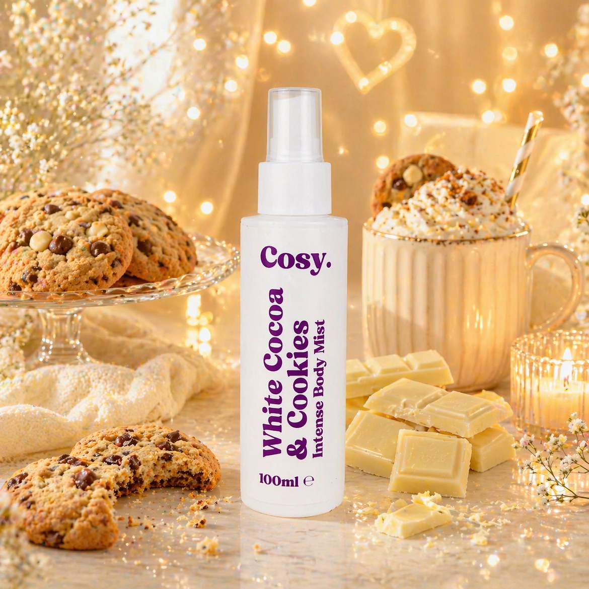 🤍🍪 Brume Corporelle White Cocoa & Cookies Cosy – Intense Body Mist 100 ml
