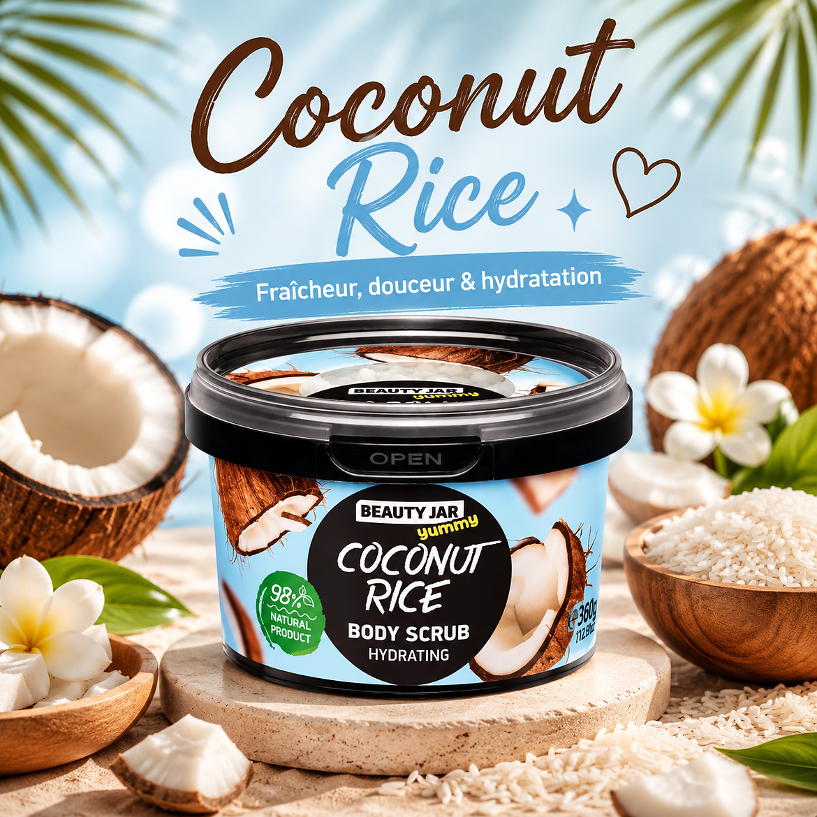 Gommage corporel Beauty Jar COCONUT RICE 360g