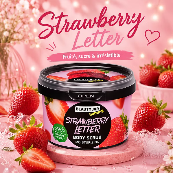 Gommage corporel Beauty Jar STRAWBERRY LETTER 360g