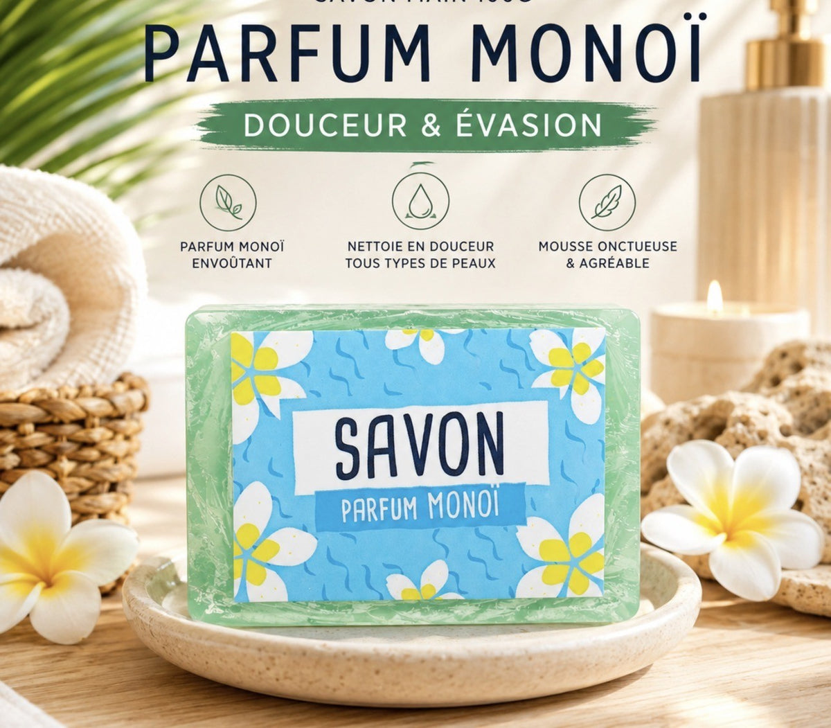 Savon Solide Monoï 100G🌸