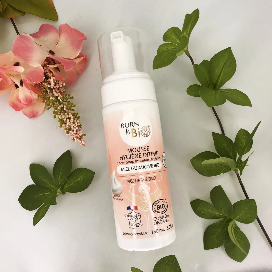 Mousse hygiène intime Miel Guimauve Bio Cosmos Organic 150ML
