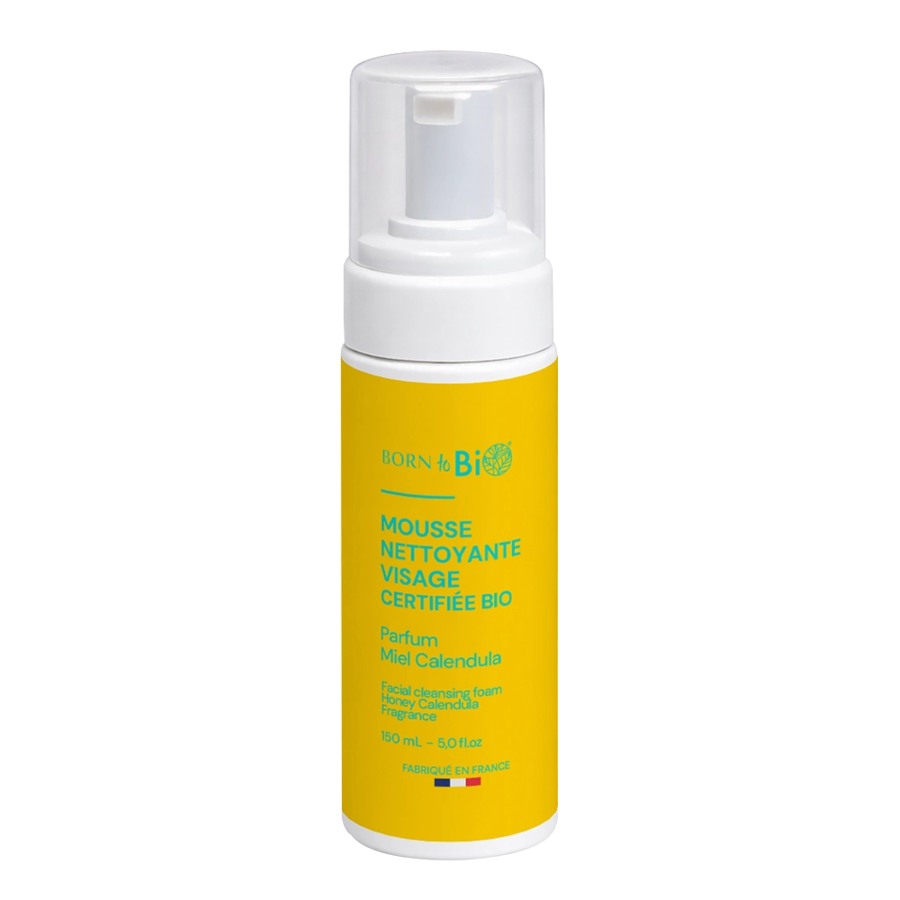 Mousse Nettoyante Visage Miel Calendula - Certifiée bio 150ML