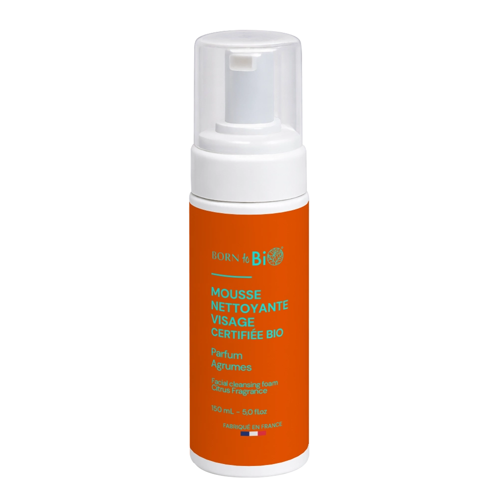 Mousse Nettoyante Visage Agrumes - Certifiée bio 150ML