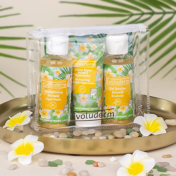 Trousse Voyage Évasion Monoï - Idée Cadeau - Coffret Cadeau