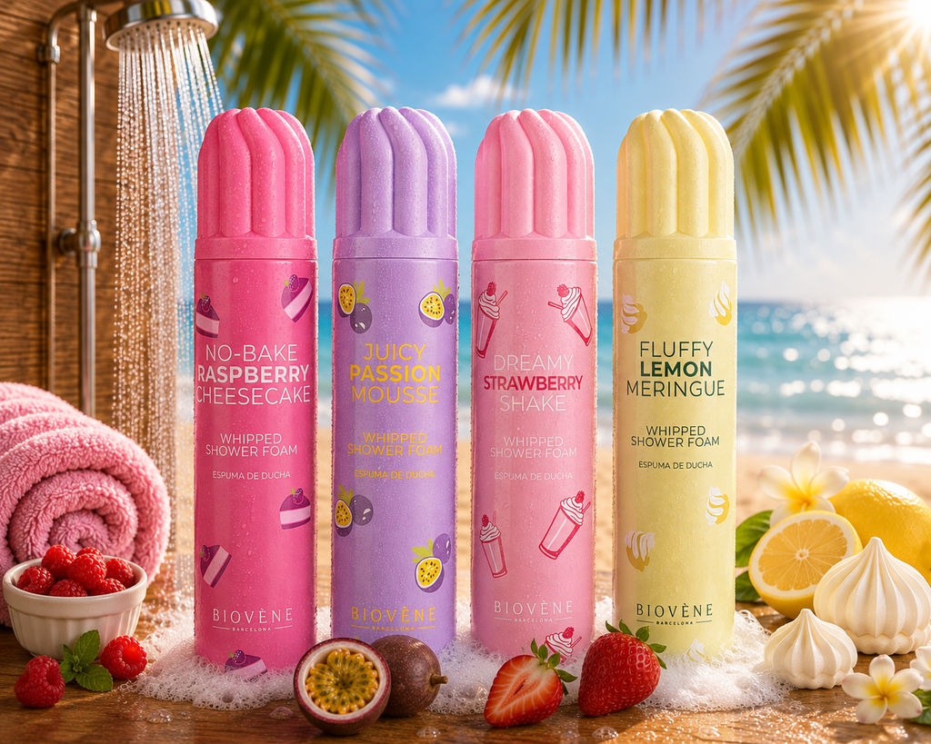 🫧 Mousse Douche 250ML Biovène – Une douche ultra gourmande 🍓🍋
